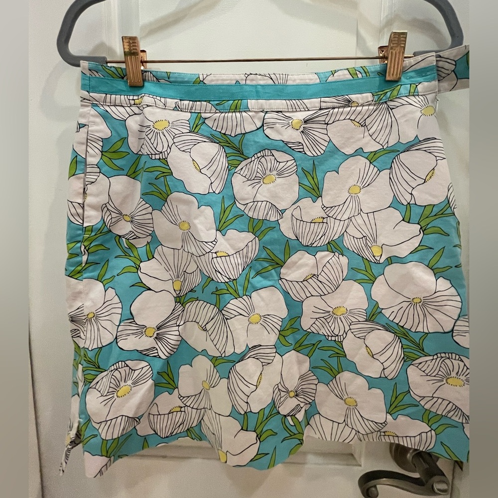 EP Pro Blue Floral A-Line Skirt